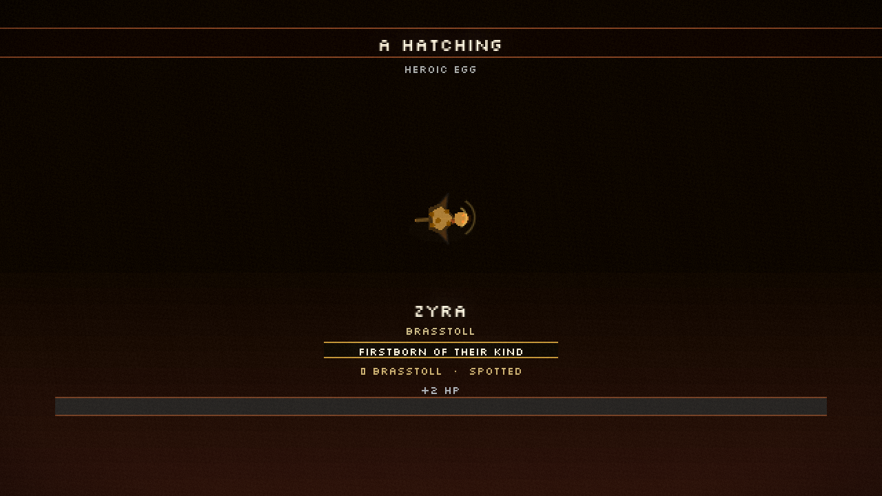 the hatch reveal ceremony: an egg opens to reveal a new dragon with a gold-lettered name etched above.